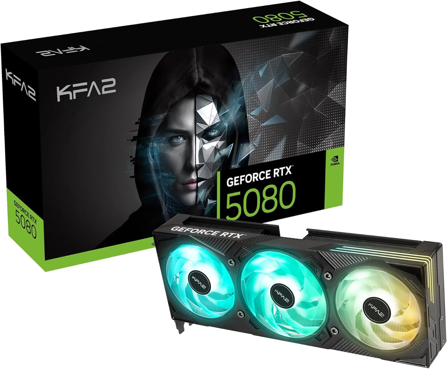 KFA2 GeForce RTX 5080 EX Gamer 1-Click OC, Xtreme Tuner App Control, 16GB, GDDR7, 256-Bit, DP 2.1b*3/HDMI 2.1b/DLSS 4/Gaming Grafikkarte
