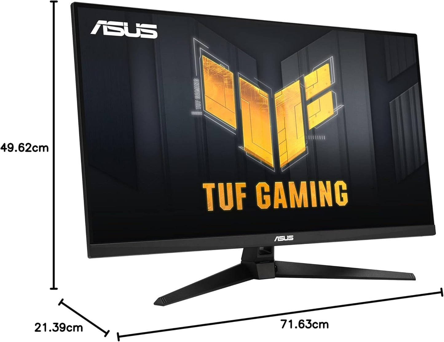 ASUS TUF Gaming VG32AQA1A- 31,5 Zoll WQHD Monitor - 170 Hz, 1ms GtG, FreeSync Premium & G-Sync kompatibel, DisplayHDR 400 - Fast IPS Panel, 16 9, 2560x1440, DP, HDMI, USB, ergonomisch, Speaker