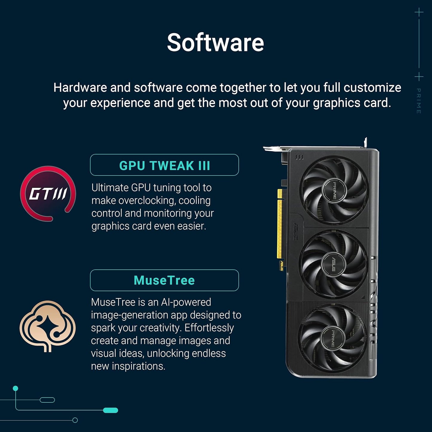 ASUS Prime GeForce RTX 5060 8GB GDDR7 OC Edition Gaming Grafikkarte (Nvidia GeForce RTX5060 DLSS 4, 2,5-Slot Design, PCIe 5.0, 3X DisplayPort 2.1b, 1x HDMI 2.1b, PRIME-RTX5060-O8G)