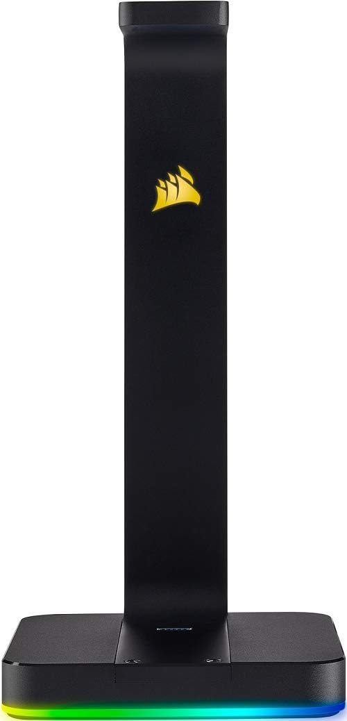 Corsair ST100 Premium Kopfhörer-Ständer (2x USB 3.1, Aluminium, 7.1 Dolby Audio Ausgang) schwarz
