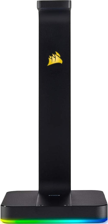 Corsair ST100 Premium Kopfhörer-Ständer (2x USB 3.1, Aluminium, 7.1 Dolby Audio Ausgang) schwarz