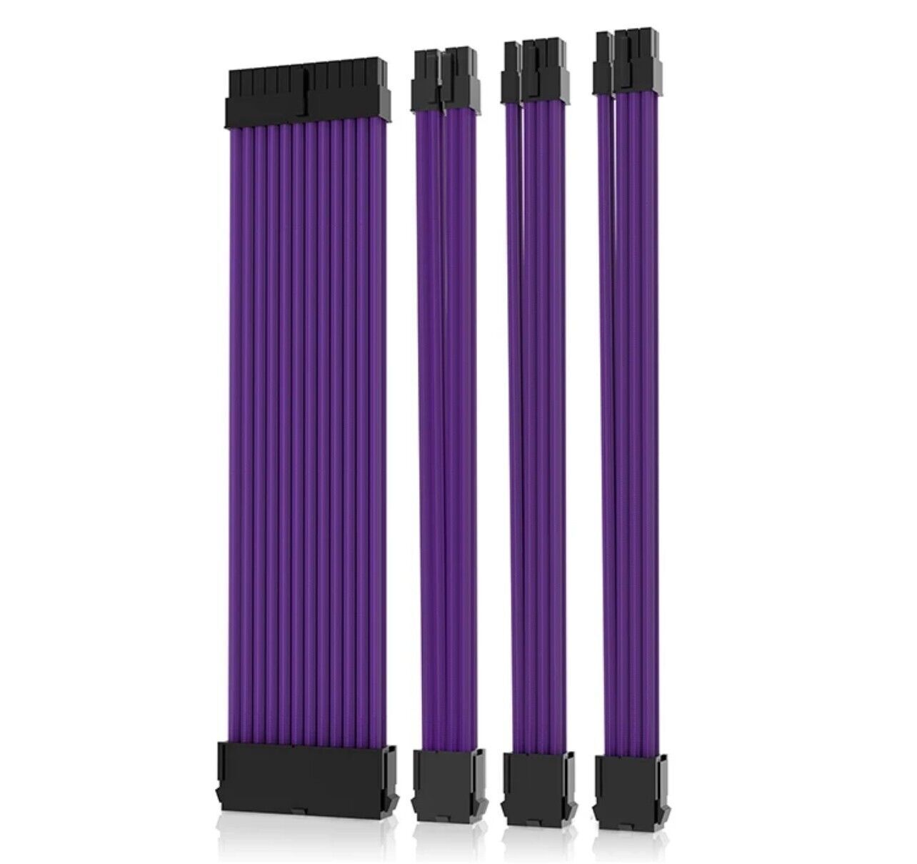 PC Kabel Set Lila 4er Modding Kabel mit ATX IDE Gaming-PC ASUS MSI AORUS ARGB