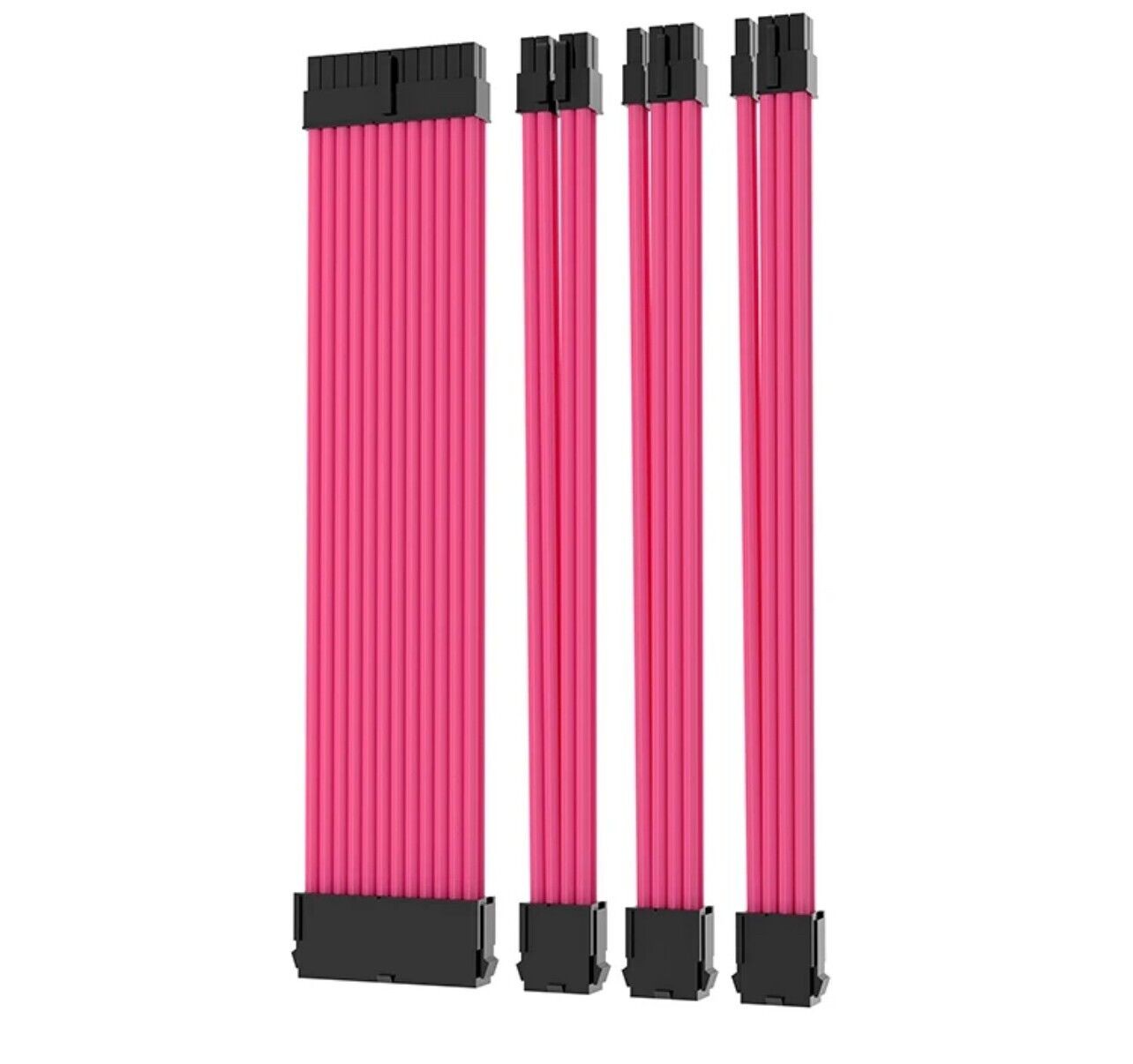 PC Kabel Set Pink 4er Modding Kabel mit ATX IDE Gaming-PC ASUS MSI AORUS ARGB