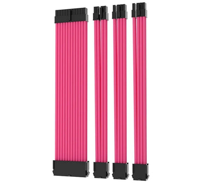 PC Kabel Set Pink 4er Modding Kabel mit ATX IDE Gaming-PC ASUS MSI AORUS ARGB