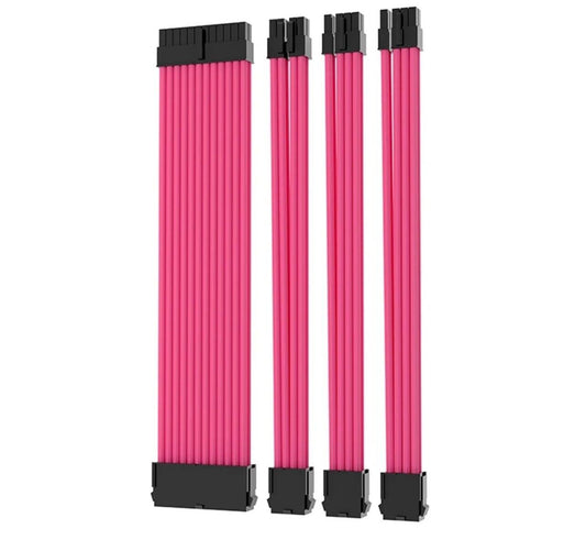 PC Kabel Set Pink 4er Modding Kabel mit ATX IDE Gaming-PC ASUS MSI AORUS ARGB