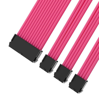PC Kabel Set Pink 4er Modding Kabel mit ATX IDE Gaming-PC ASUS MSI AORUS ARGB