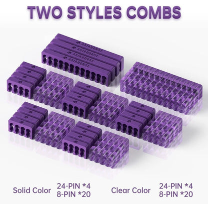 PC Kabel Lila 6er Set Double CPU Modding Kabel ATX IDE Gaming-PC ASUS SYNC