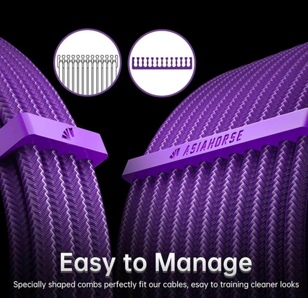 PC Kabel Set Lila 6er Modding Kabel mit ATX IDE Gaming PC ASUS MSI AORUS ARGB