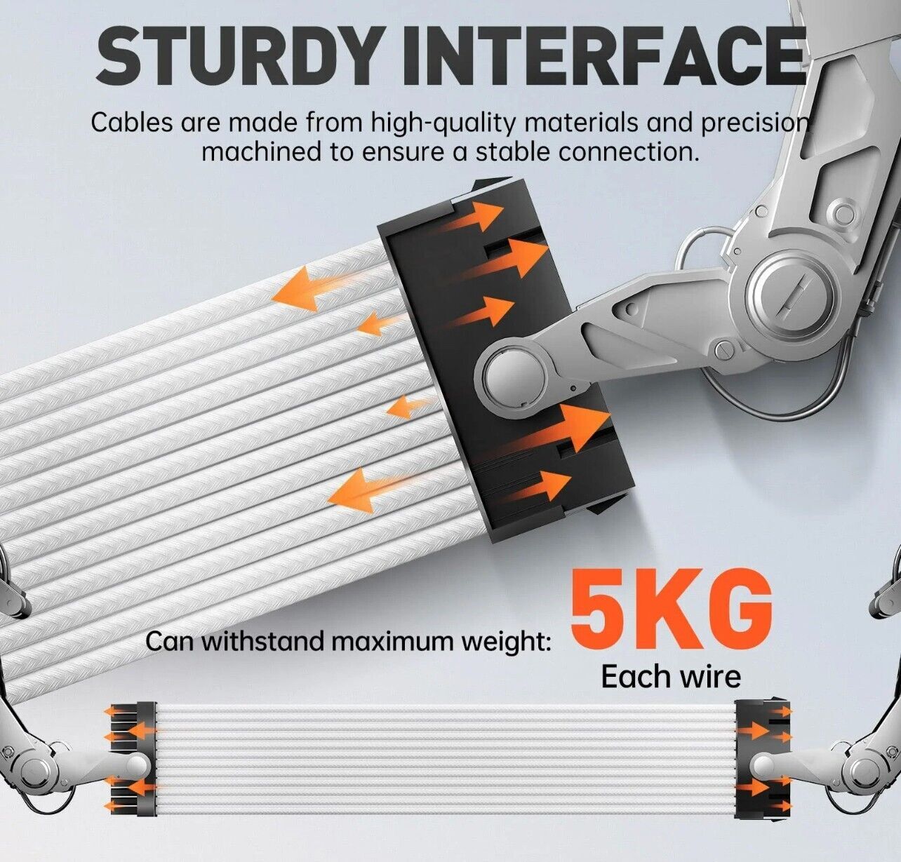 PC Kabel Weiß 6er Set Double CPU Modding Kabel ATX IDE Gaming PC ASUS SYNC