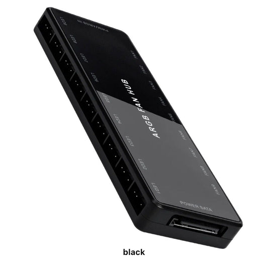 Hub Schwarz AE RGB Steuerung Controller für PC Modding Zubehör ASUS MSI SYNC