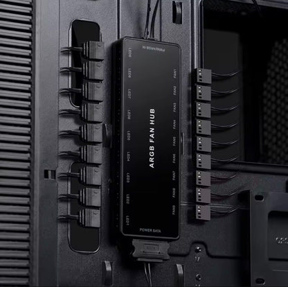 Hub Schwarz AE RGB Steuerung Controller für PC Modding Zubehör ASUS MSI SYNC