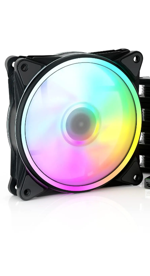 Lüfter Schwarz ARGB mit Controller Gehäuselüfter für PC Modding Zubehör ASUS MSI