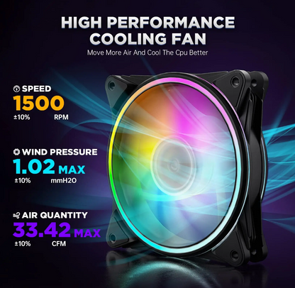 Lüfter Schwarz ARGB mit Controller Gehäuselüfter für PC Modding Zubehör ASUS MSI