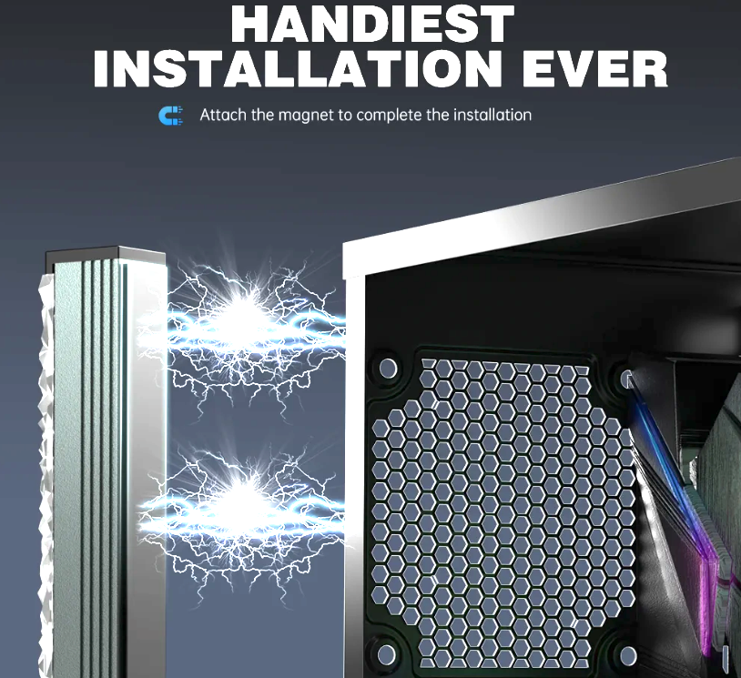 PC Diamant ARGB LED Strip Magnetisch 410mm RGB Zubehör für Modding Beleuchtung