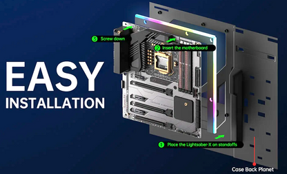 Mainboard RGB Lichtleiste X-M-ATX Zubehör Modding Beleuchtung für PC ASUS SYNC