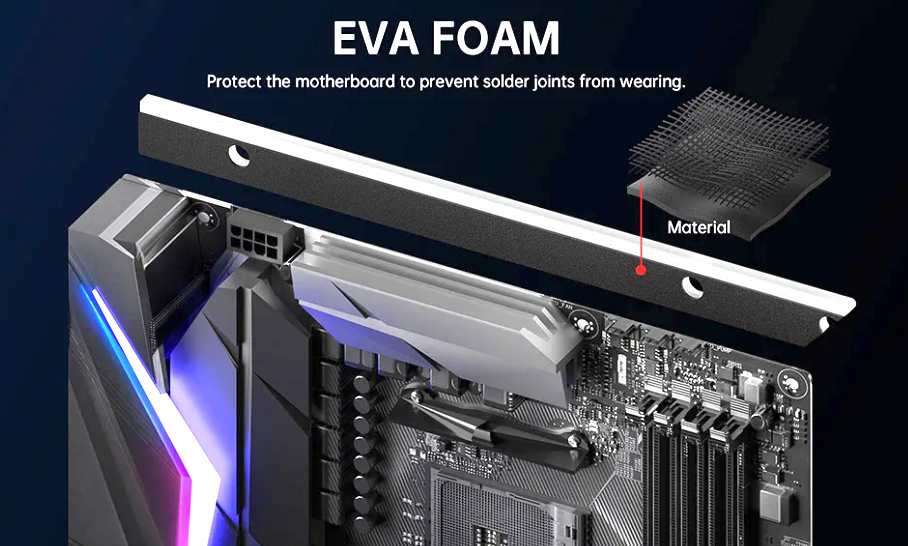 Mainboard RGB Lichtleiste X-M-ATX Zubehör Modding Beleuchtung für PC ASUS SYNC