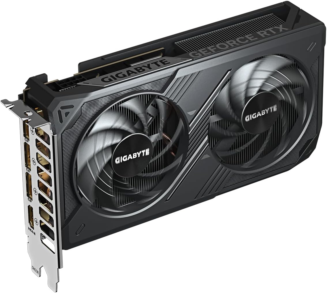 Gigabyte GeForce RTX 5060 WINDFORCE OC 8G Grafikkarte - 8GB GDDR7, 128bit, PCI-E 5.0, 2512 MHz Kerntakt, 3 x DisplayPort, 1 x HDMI, GV-N5060WF2OC-8GD