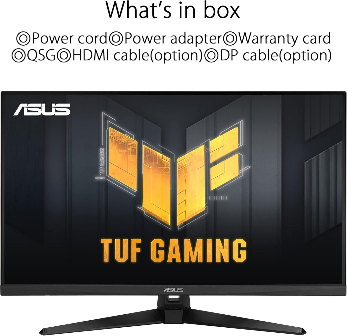 ASUS TUF Gaming VG32AQA1A- 31,5 Zoll WQHD Monitor - 170 Hz, 1ms GtG, FreeSync Premium & G-Sync kompatibel, DisplayHDR 400 - Fast IPS Panel, 16 9, 2560x1440, DP, HDMI, USB, ergonomisch, Speaker