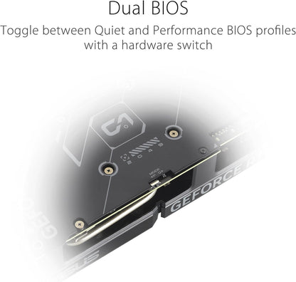 ASUS Dual GeForce RTX 4060 EVO OC Edition 8GB GDDR6 (PCIe 4.0, 8GB GDDR6, DLSS 3, HDMI 2.1a, DisplayPort 1.4a, Axial-Tech-Lüfterdesign, 0dB, Dual BIOS, Auto-Extreme-Technologie)