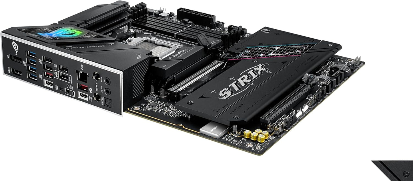 ASUS ROG Strix B850-F Gaming WiFi Mainboard Sockel AMD AM5 (AMD B850, ATX, DDR5 Speicher, PCIe 5.0, WiFi 7, 2X PCIe 4.0 M.2, Aura Sync)