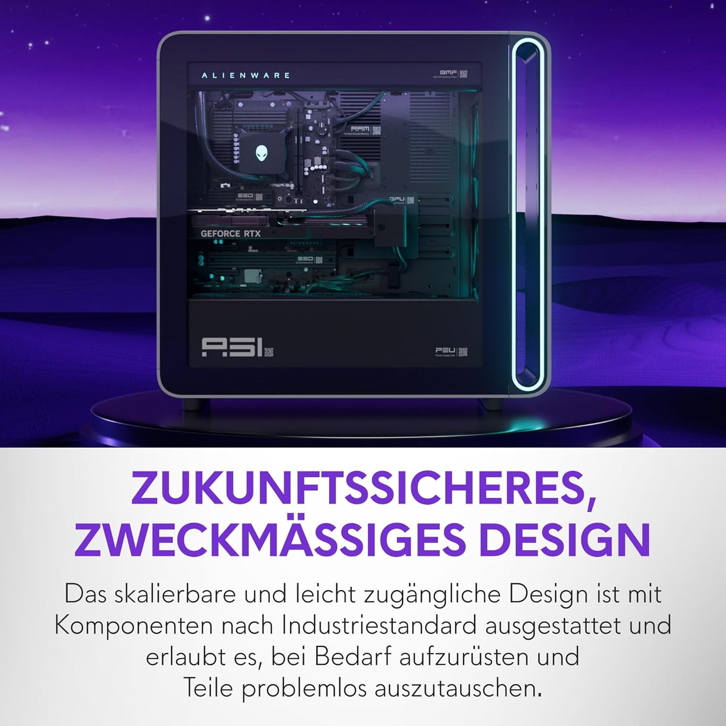 Alienware Area-51 Gaming Desktop - Intel Core Ultra 9 Series 2, Nvidia GeForce RTX 5090, 64GB RAM, 4TB SSD, Liquid-Cooled CPU, Windows 11 Home, AlienFX - Lunar Silver