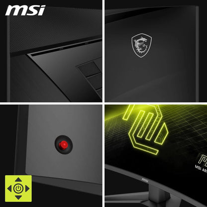 MSI MAG 346CQ 34-Zoll UWQHD Curved Gaming Monitor, 3440 x 1440, 1500R, VA, 180Hz, 1ms, HDR Ready, Eye Care, HDMI 2.0b, DP 1.4a, Frame-Less Design, Neigbar, Vesa kombatibel, Schwarz