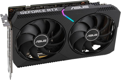 ASUS GeForce Dual RTX 3060 12GB V2 OC Edition Gaming Grafikkarte (GDDR6 Speicher, PCIe 4.0, 1x HDMI 2.1, 3x DisplayPort 1.4a, DUAL-RTX3060-O12G-V2)