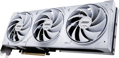 MSI GeForce RTX 5080 16G Ventus 3X OC White — 16GB GDDR7 (30Gbps/256-bit), PCIe 5, Boost: 2640 MHz, HDMI 2.1b, DisplayPort 2.1b