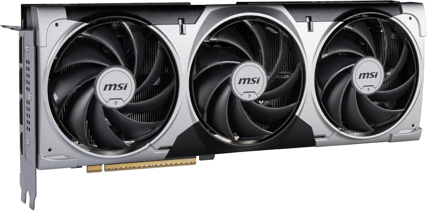 MSI GeForce RTX 5070 12G Ventus 3X OC - 12GB GDDR7 (28Gbps/192-bit), PCIe 5, Boost: 2542 MHz, HDMI 2.1b, DisplayPort 2.1b