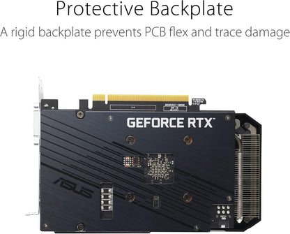 ASUS Dual GeForce RTX 3050 V2 OC Edition 8GB GDDR6 Gaming Grafikkarte (Nvidia RTX3050 V2, PCIe 4.0, HDMI 2.1, DisplayPort 1.4a, DUAL-RTX3050-O8G-V2)