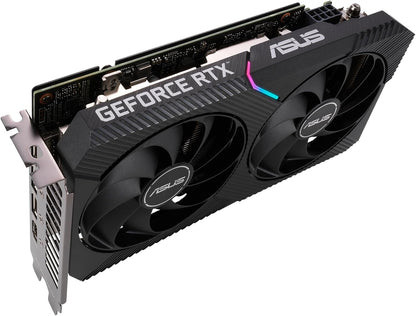 ASUS GeForce Dual RTX 3060 12GB V2 OC Edition Gaming Grafikkarte (GDDR6 Speicher, PCIe 4.0, 1x HDMI 2.1, 3x DisplayPort 1.4a, DUAL-RTX3060-O12G-V2)