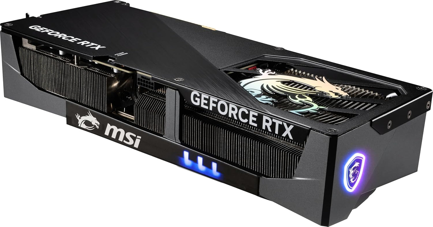 MSI GeForce RTX 5090 32G Gaming Trio OC — 32GB GDDR7 (28Gbps/512-bit), PCIe 5, Boost: 2482 MHz, HDMI 2.1b, DisplayPort 2.1b