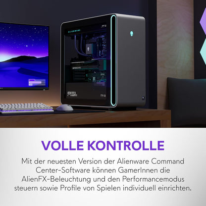 Alienware Area-51 Gaming Desktop - Intel Core Ultra 9 Series 2, Nvidia GeForce RTX 5090, 64GB RAM, 4TB SSD, Liquid-Cooled CPU, Windows 11 Home, AlienFX - Lunar Silver