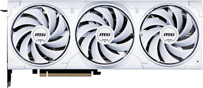 MSI GeForce RTX 5080 16G Ventus 3X OC White — 16GB GDDR7 (30Gbps/256-bit), PCIe 5, Boost: 2640 MHz, HDMI 2.1b, DisplayPort 2.1b