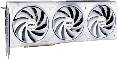 MSI GeForce RTX 5080 16G Ventus 3X OC White — 16GB GDDR7 (30Gbps/256-bit), PCIe 5, Boost: 2640 MHz, HDMI 2.1b, DisplayPort 2.1b