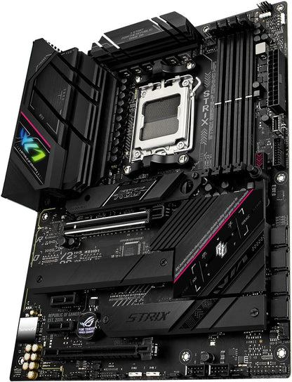 ASUS ROG STRIX B650E-F GAMING WIFI Mainboard Sockel AMD AM5 (Ryzen 7000, ATX, DDR5 Speicher, 12+2 Power Stages, USB 3.2 Gen 2x2 Typ-C, PCIe 5.0, Q-Release, WiFi 6E, Aura Sync)