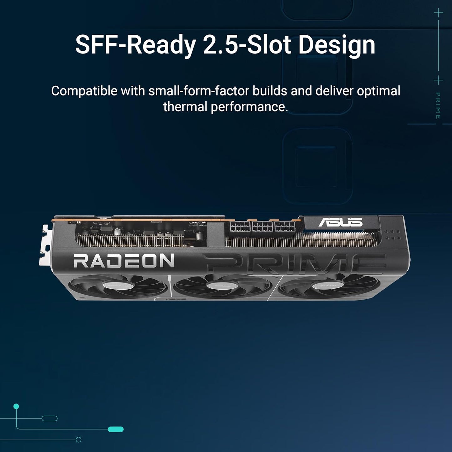ASUS Prime Radeon RX 9070 XT OC Edition 16GB GDDR6 Gaming Grafikkarte (AMD Radeon Radeon RX9070XT, PCIe 5.0, 1x HDMI 2.1b, 3X DisplayPort 2.1a, 2.5-Slot-Design, PRIME-RX9070XT-O16G)