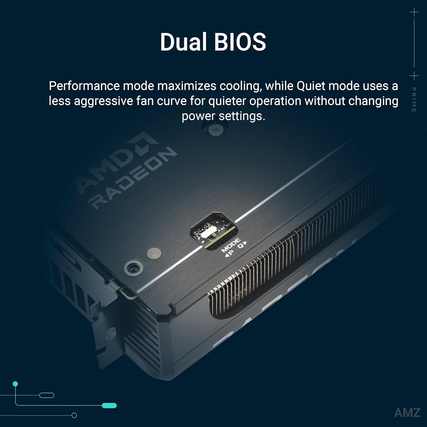 ASUS Prime Radeon RX 9060 XT OC Edition 8GB GDDR6 Gaming Grafikkarte (AMD Radeon RX9060XT, AMD RDNA 4 Architektur, PCIe 5.0, 1x HMDI 2.1b, 2X DisplayPort 2.1a, PRIME-RX9060XT-O8G)