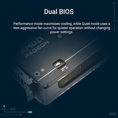 ASUS Prime Radeon RX 9060 XT OC Edition 8GB GDDR6 Gaming Grafikkarte (AMD Radeon RX9060XT, AMD RDNA 4 Architektur, PCIe 5.0, 1x HMDI 2.1b, 2X DisplayPort 2.1a, PRIME-RX9060XT-O8G)