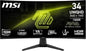 MSI MAG 346CQ 34-Zoll UWQHD Curved Gaming Monitor, 3440 x 1440, 1500R, VA, 180Hz, 1ms, HDR Ready, Eye Care, HDMI 2.0b, DP 1.4a, Frame-Less Design, Neigbar, Vesa kombatibel, Schwarz