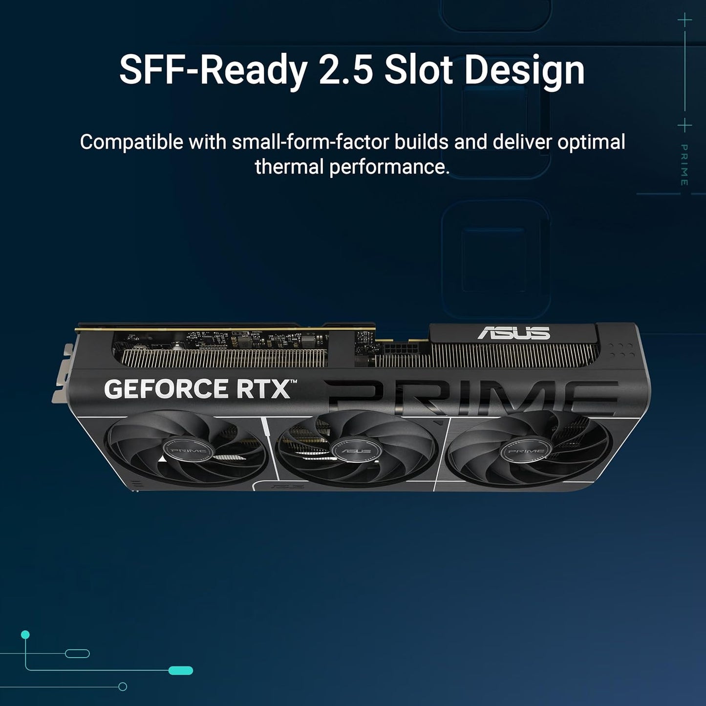 ASUS Prime GeForce RTX 5070 12GB GDDR7 OC Edition Gaming Grafikkarte (NVIDIA Blackwell Architektur und DLSS 4, 2,5-Slot Design, SSF, PCIe 5.0, 3X DisplayPort 2.1b, 1x HDMI 2.1b, PRIME-RTX5070-O12G)