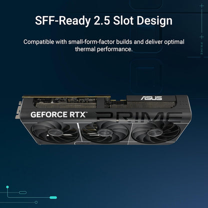 ASUS Prime GeForce RTX 5070 12GB GDDR7 OC Edition Gaming Grafikkarte (NVIDIA Blackwell Architektur und DLSS 4, 2,5-Slot Design, SSF, PCIe 5.0, 3X DisplayPort 2.1b, 1x HDMI 2.1b, PRIME-RTX5070-O12G)