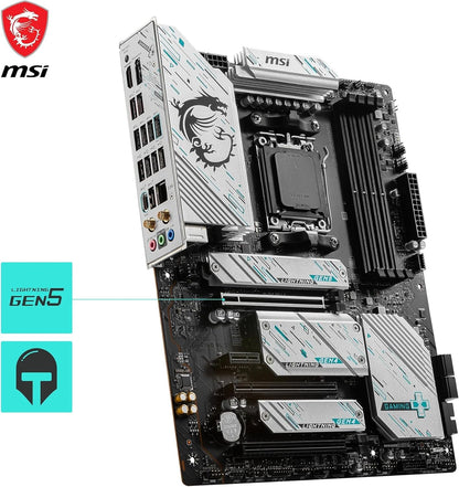 MSI X670E Gaming Plus WiFi Mainboard, ATX - Unterstützt AMD Ryzen 7000 Prozessoren, AM5-14 Duet Rail 80A SPS, DDR5 7800 MHz/OC, PCIe 5.0 x16, M.2 Gen5, 2.5G LAN, Wi-Fi 6E