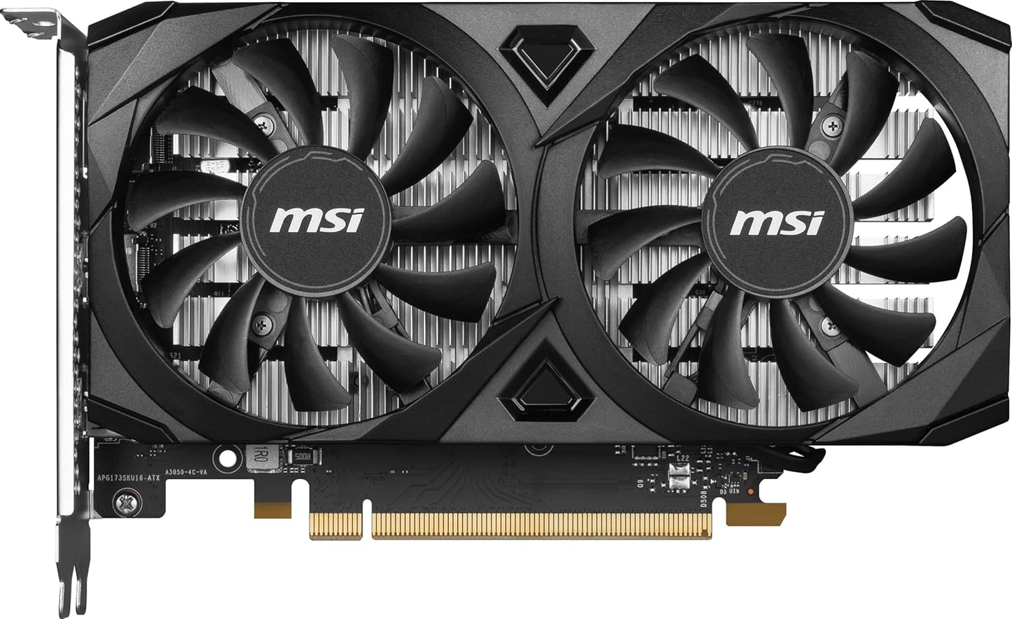 MSI GeForce RTX 3050 Ventus 2X E 6G OC - 6GB GDDR6, 14 Gbps, 96-bit