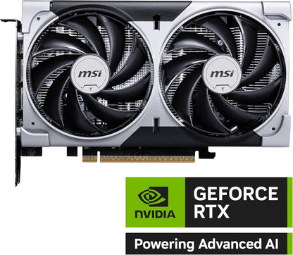 MSI GeForce RTX 5060 8G Ventus 2X OC - 8GB GDDR7 (28Gbps/128-bit), PCIe 5, Boost: 2527 Hz, HDMI 2.1b, DisplayPort 2.1b