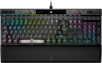 CORSAIR K70 MAX RGB Magnetisch-Mechanische Kabelgebundene Gaming-Tastatur - MGX Einstellbare Schalter, SOCD und Rapid Trigger, PBT Double-Shot-Tastenkappen, Schalldämpfung, 8000Hz, QWERTZ DE - Grau