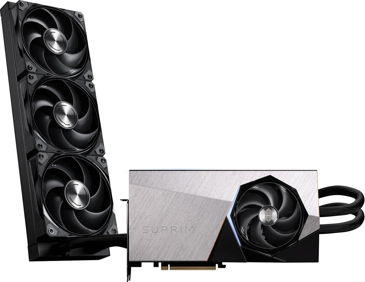 MSI GeForce RTX 5090 32G SUPRIM Liquid SOC — 32GB GDDR7 (28Gbps/512-bit), PCIe 5, Boost: 2565 MHz, Wasserkühlung, HDMI 2.1b, DisplayPort 2.1b