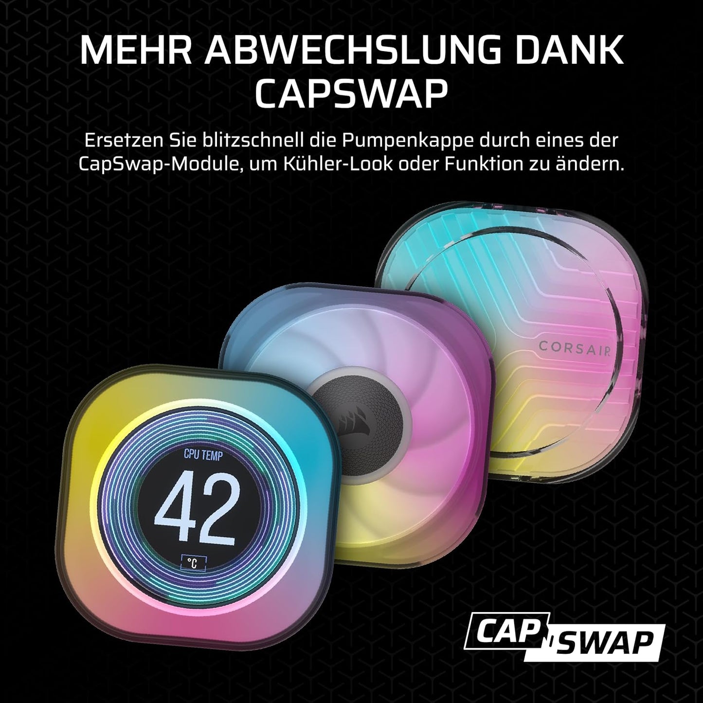 CORSAIR iCUE LINK Titan 360 RX LCD CPU-Flüssigkeitskühler – 360mm AIO – FlowDrive-Kühl-Engine – Intel LGA 1851/1700, AMD AM5/AM4 – 3X RX120 RGB-Lüfter – iCUE LINK-System-Hub Inbegriffen – Schwarz