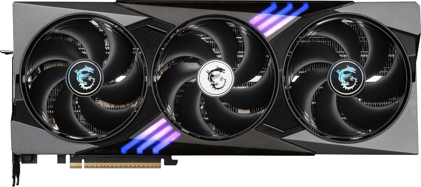 MSI GeForce RTX 5090 32G Gaming Trio OC — 32GB GDDR7 (28Gbps/512-bit), PCIe 5, Boost: 2482 MHz, HDMI 2.1b, DisplayPort 2.1b