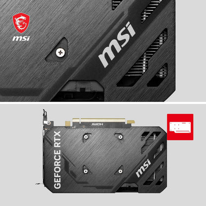 MSI GeForce RTX 4060 Ti Ventus 2X Black 8G OC Grafikkarte -NVIDIA RTX 4060 Ti, 8 GB GDDR6 Speicher, 18Gbps, PCIe 4.0, DLSS3